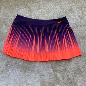 Ombré Nike Dri-Fit Flex Victory Tennis Skirt / Micro Pleat Purple/Pink